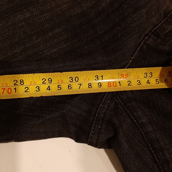 ❌SOLD❌MICHAEL KORS Striated Bootcut Jeans Zip Fly Flap Pocket MK Designer - Picture 15 of 16